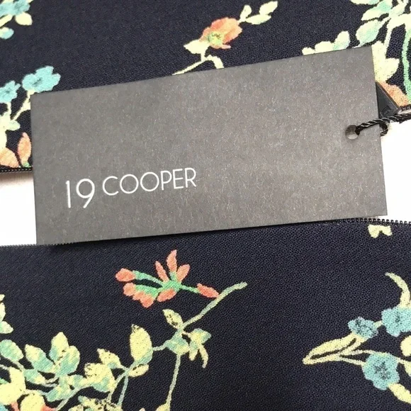 19COOPER BLUE FLORAL FIT & FLARE SUNDRESS SMALL New - Picture 6 of 9
